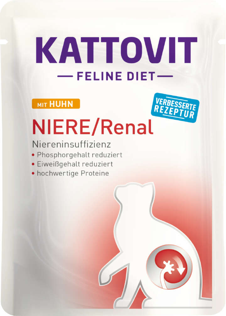 KATTOVIT Katzen-Nassfutter Niere/Renal Huhn